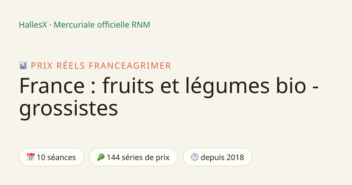 Vignette OG — 📊 France : fruits et légumes bio - grossistes