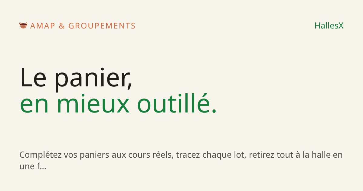 Vignette OG — 🧺 AMAP & groupements