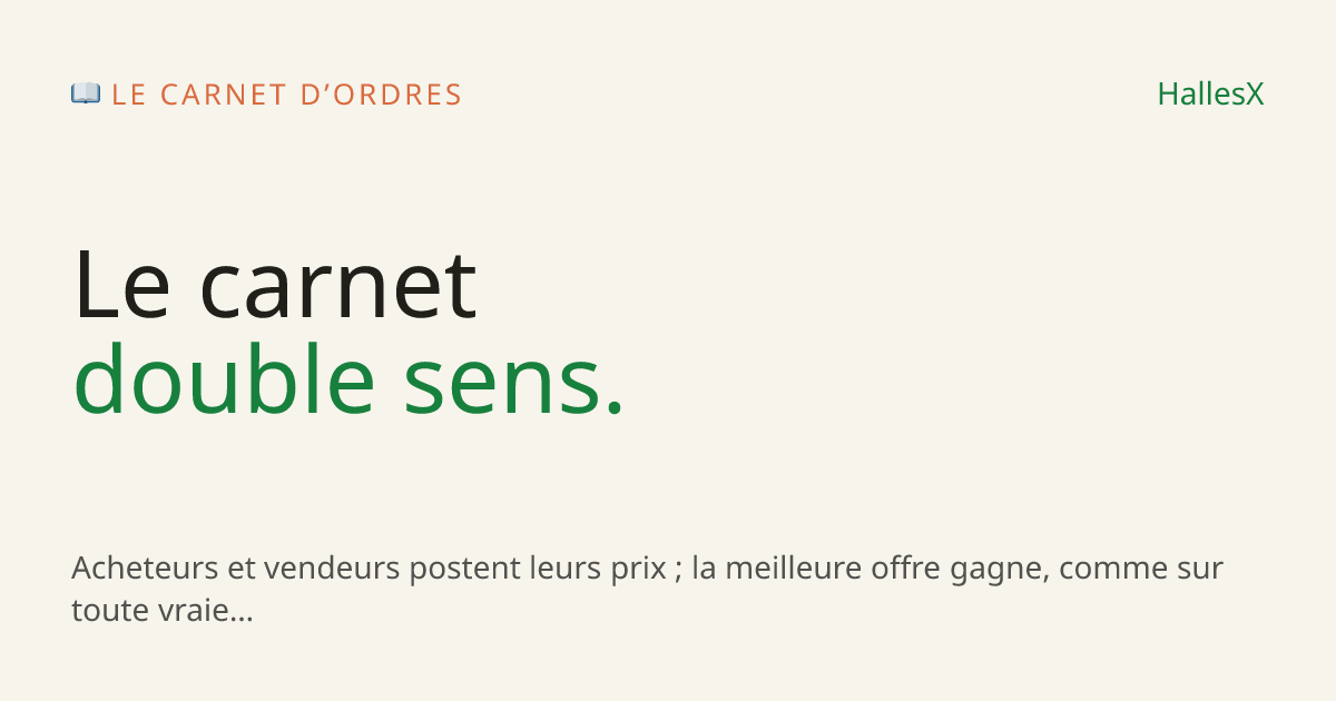 Vignette OG — 📖 Le carnet d’ordres