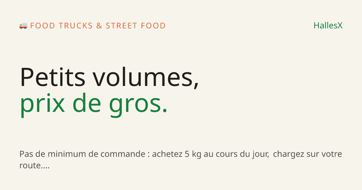 Vignette OG — 🚚 Food trucks & street food