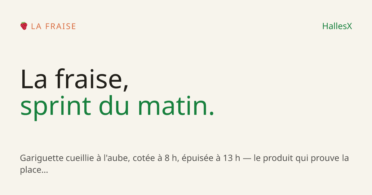 Vignette OG — 🍓 La fraise