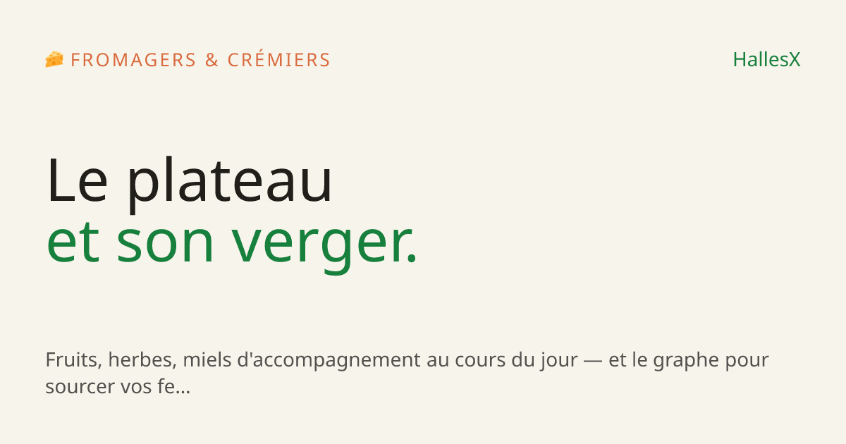 Vignette OG — 🧀 Fromagers & crémiers