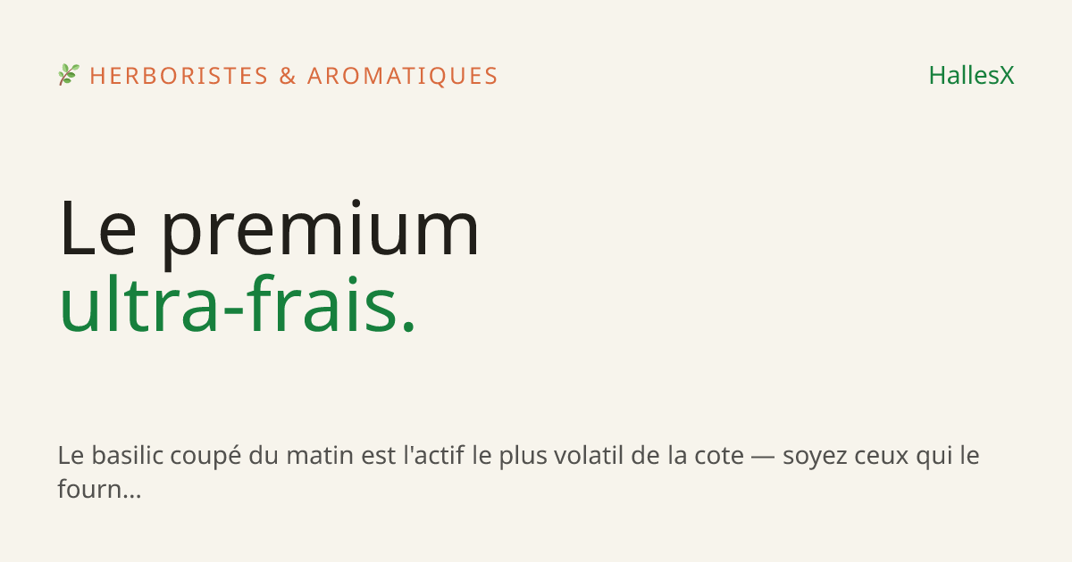 Vignette OG — 🌿 Herboristes & aromatiques