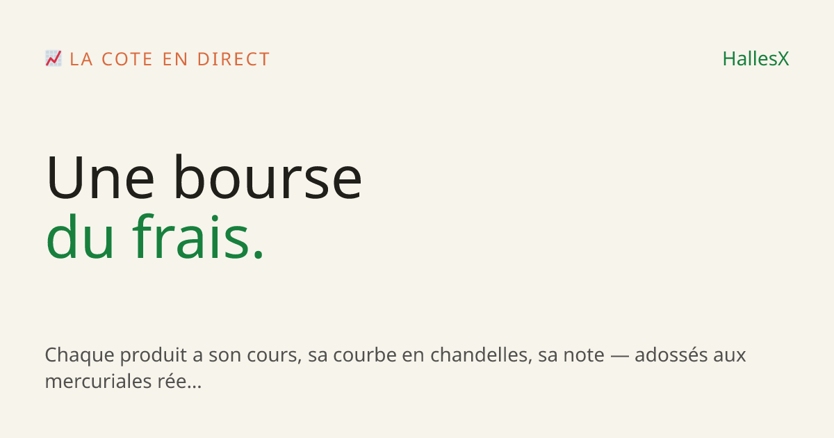Vignette OG — 📈 La cote en direct