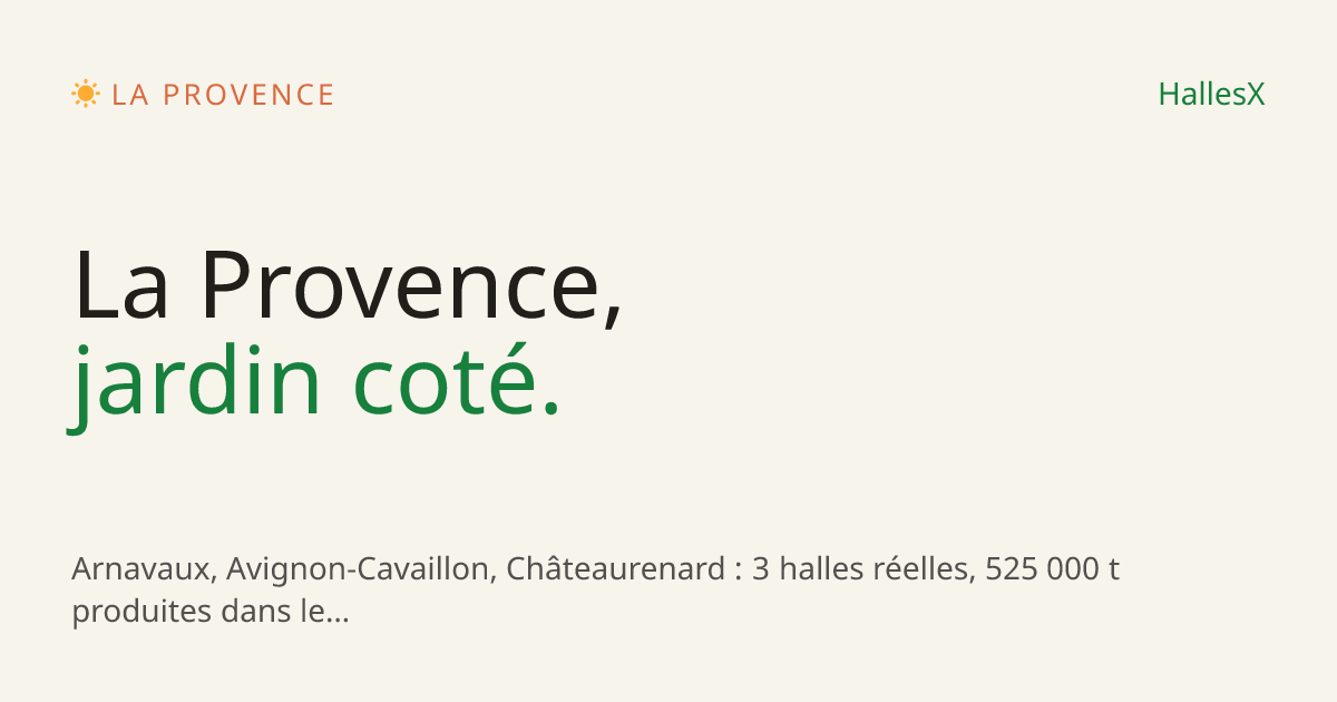 Vignette OG — ☀️ La Provence