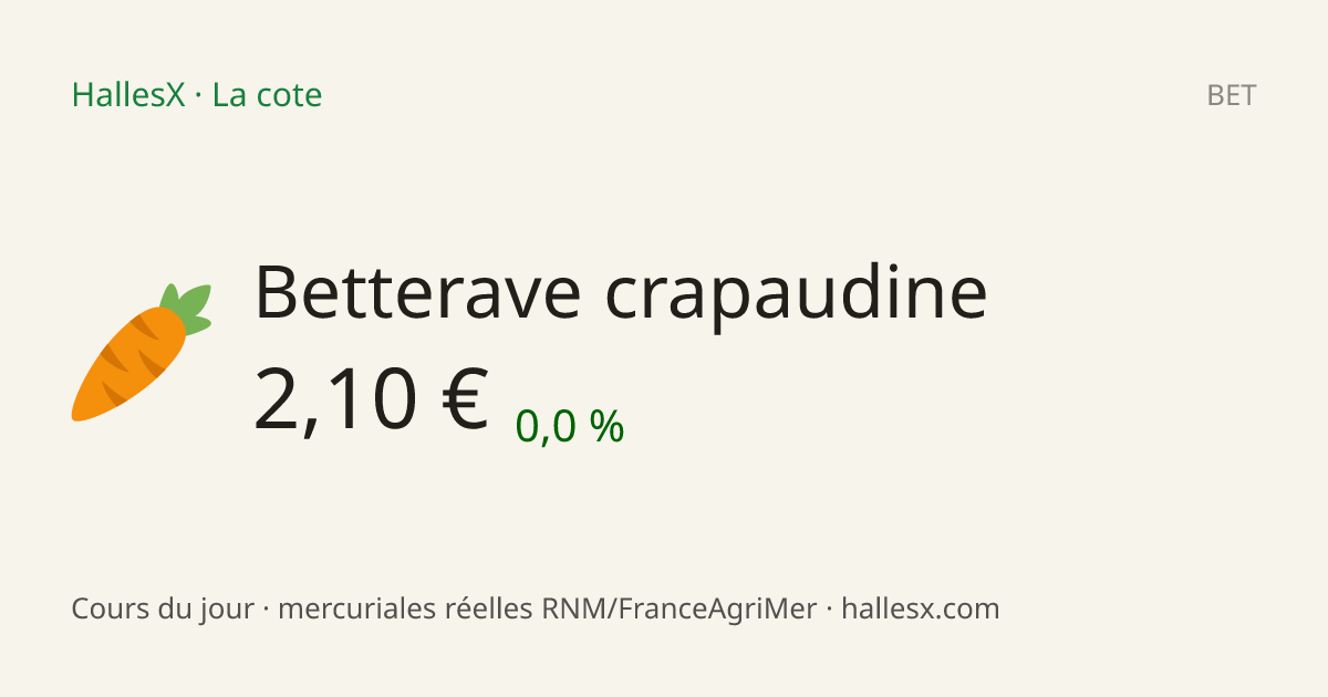 Vignette OG — 🥕 Betterave crapaudine
