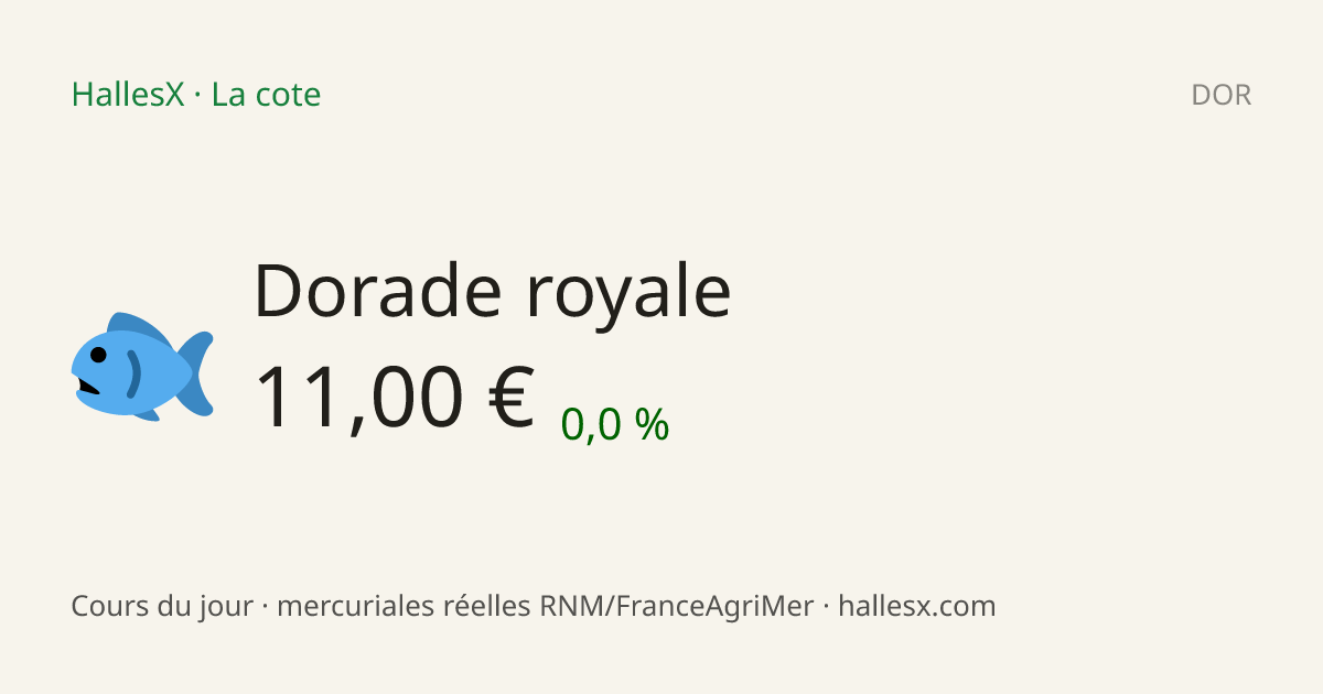Vignette OG — 🐟 Dorade royale