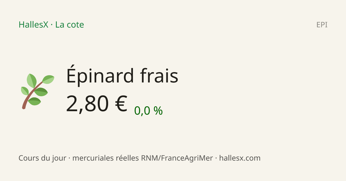 Vignette OG — 🌿 Épinard frais