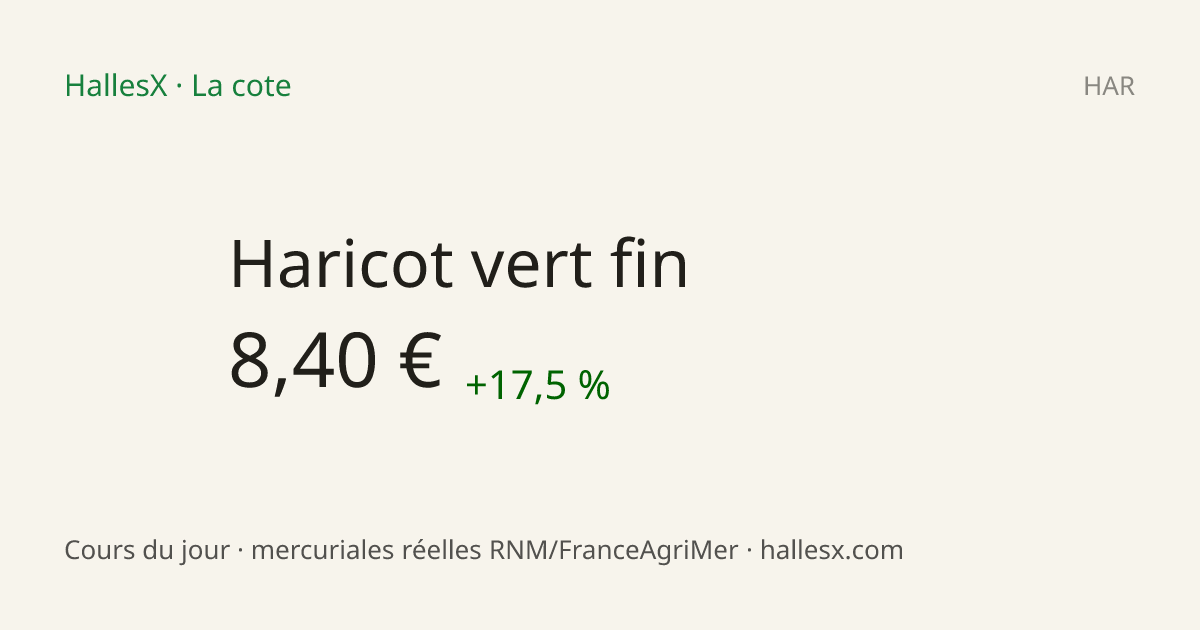 Vignette OG — 🫛 Haricot vert fin