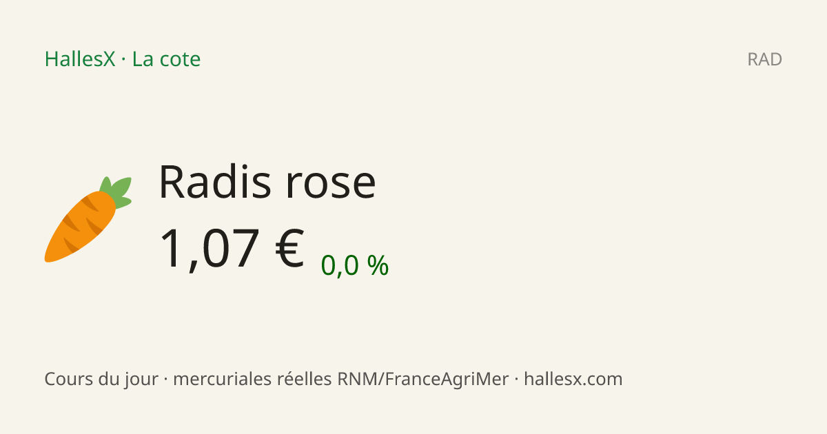 Vignette OG — 🥕 Radis rose