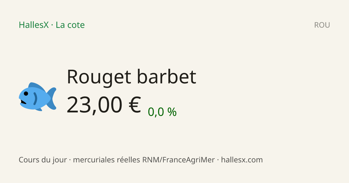 Vignette OG — 🐟 Rouget barbet
