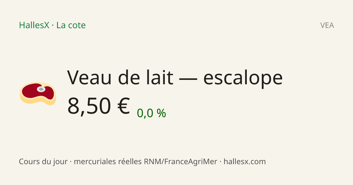 Vignette OG — 🥩 Veau de lait — escalope